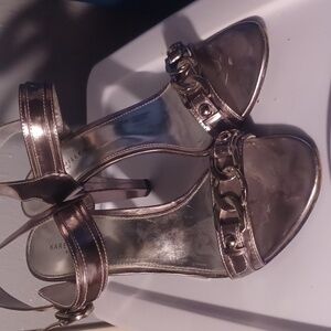 SIZE 41 KARREN MILLEN SILVER HEELS